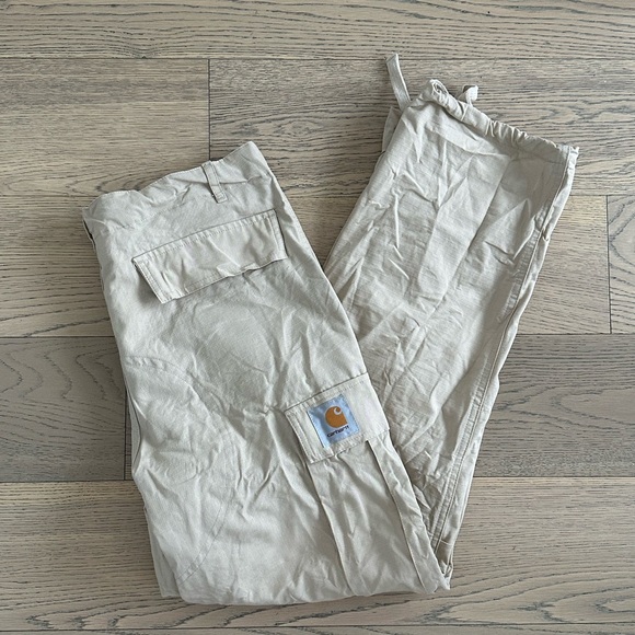 CARHARTT WIP CARGOS TAN/BEIGE - Picture 3 of 9